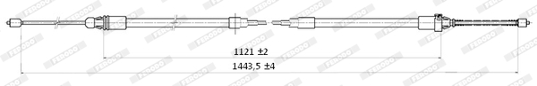 Ferodo Handremkabel FHB432833