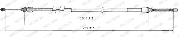 Ferodo Handremkabel FHB432855