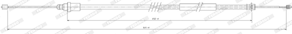 Ferodo Handremkabel FHB432877