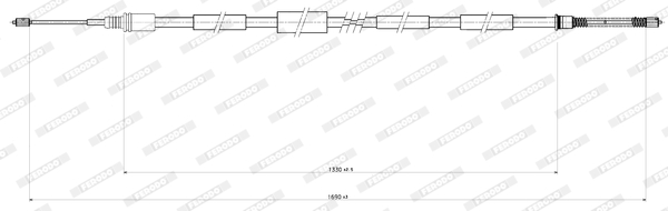 Ferodo Handremkabel FHB432885