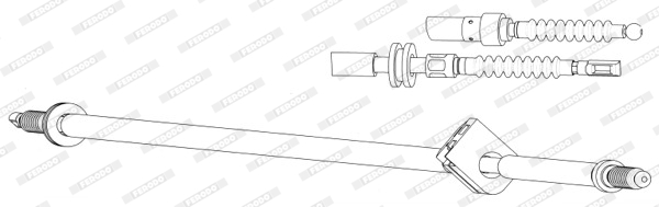 Ferodo Handremkabel FHB432889