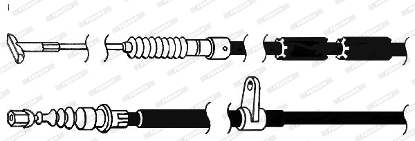 Ferodo Handremkabel FHB432894