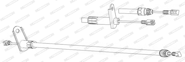 Ferodo Handremkabel FHB432905