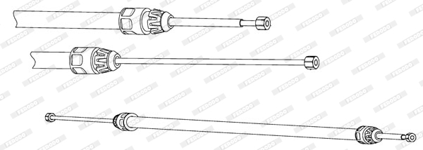 Handremkabel Ferodo FHB432928