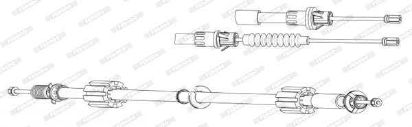 Ferodo Handremkabel FHB432934