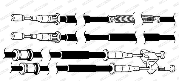 Handremkabel Ferodo FHB432937