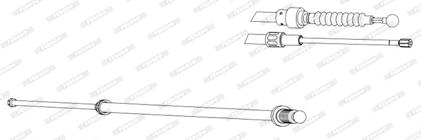 Ferodo Handremkabel FHB432943