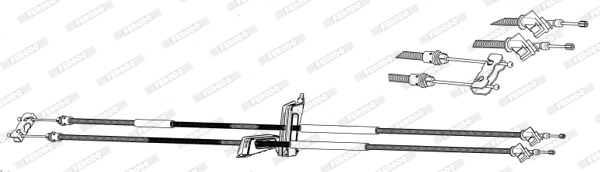 Ferodo Handremkabel FHB432979