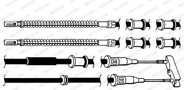 Ferodo Handremkabel FHB432982