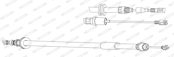 Ferodo Handremkabel FHB433021