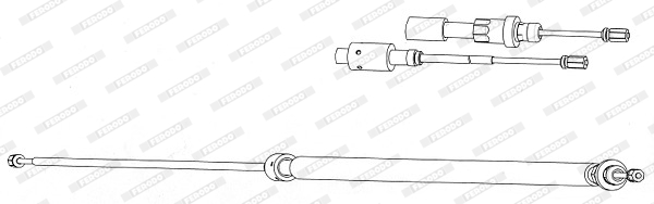 Ferodo Handremkabel FHB433025