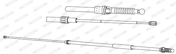 Ferodo Handremkabel FHB433100