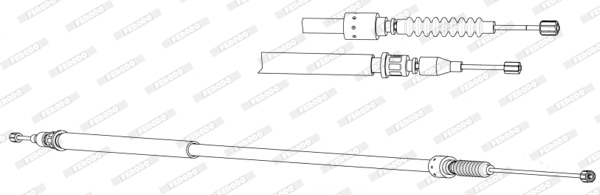 Ferodo Handremkabel FHB433104