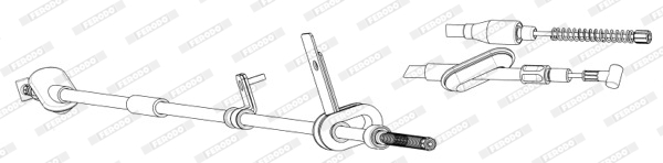 Ferodo Handremkabel FHB434536