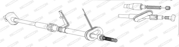 Ferodo Handremkabel FHB434537