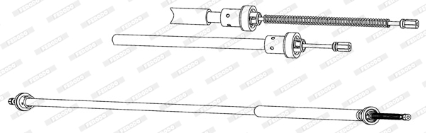 Ferodo Handremkabel FHB434541