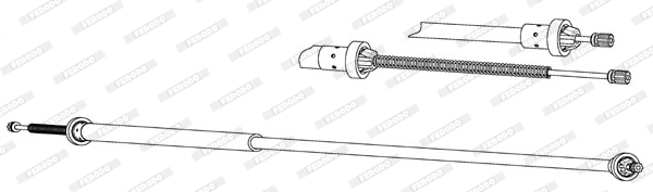 Ferodo Handremkabel FHB434542