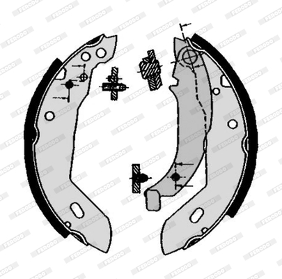 Ferodo Remschoen set FSB225