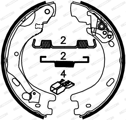 Ferodo Remschoen set FSB4033