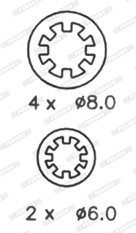 Ferodo Remschoen set FSB553