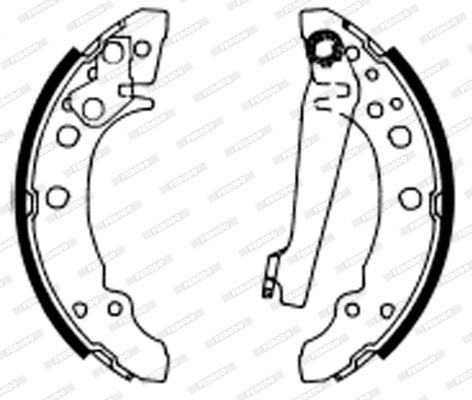 Ferodo Remschoen set FSB622