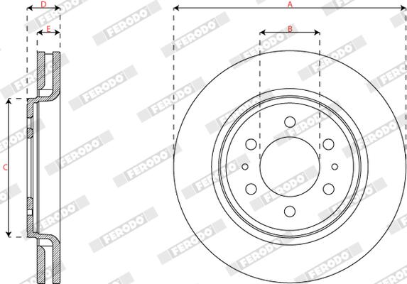 Ferodo Remschijf DDF2363C-1