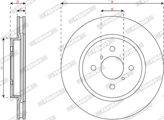 Ferodo Remschijf DDF2376C