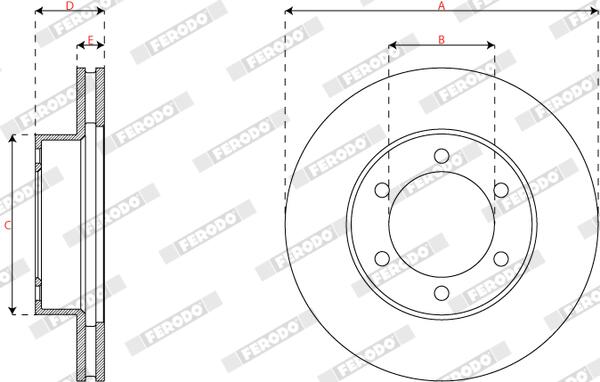 Ferodo Remschijf DDF2435