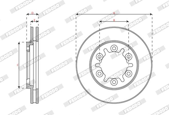 Ferodo Remschijf DDF2568