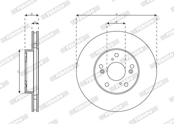 Ferodo Remschijf DDF2574