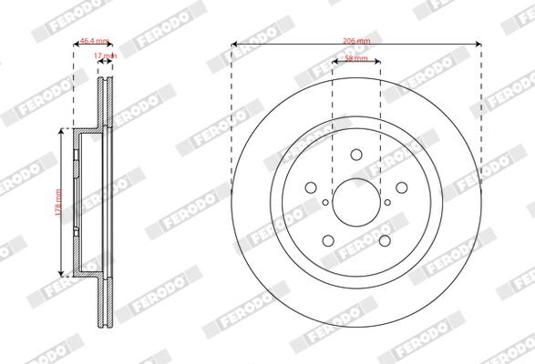 Ferodo Remschijf DDF2638C