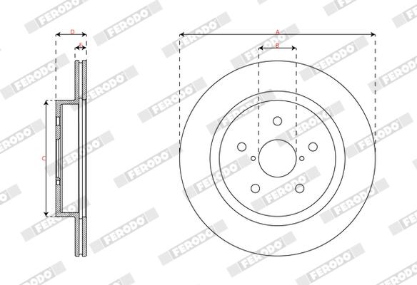 Ferodo Remschijf DDF2638C