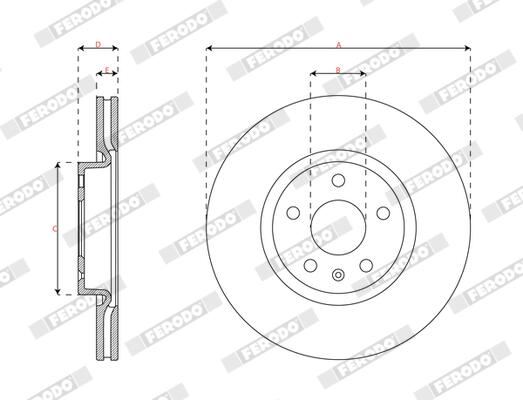 Ferodo Remschijf DDF2702C