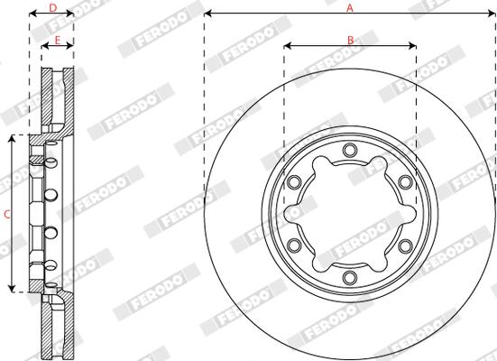 Ferodo Remschijf DDF2755