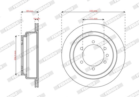 Ferodo Remschijf DDF2756-1