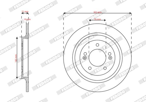 Ferodo Remschijven DDF2787C