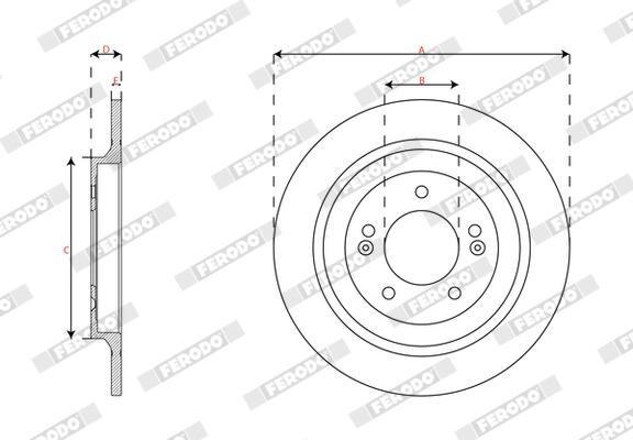 Ferodo Remschijven DDF2787C