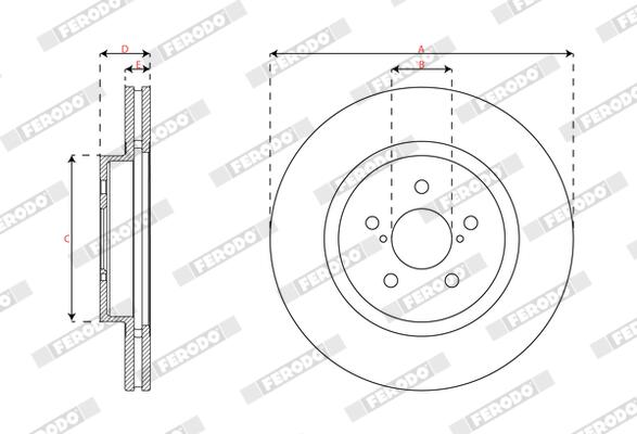 Ferodo Remschijf DDF2863C