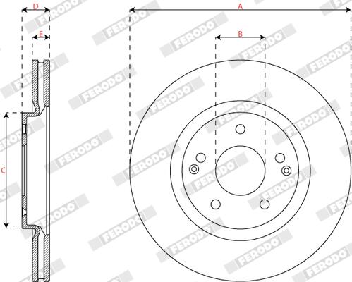 Ferodo Remschijf DDF2916C