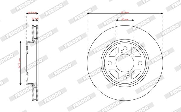 Ferodo Remschijf DDF2921C