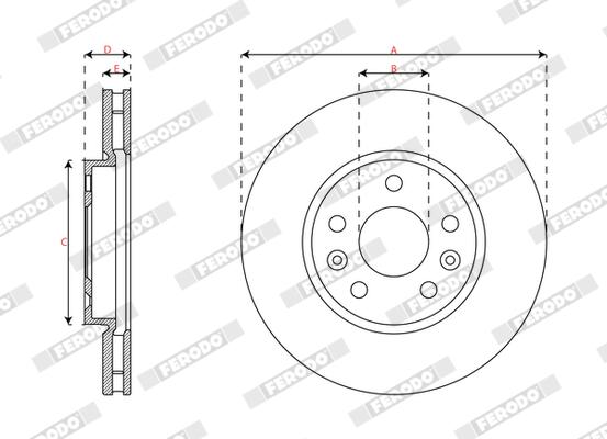 Ferodo Remschijf DDF2952C