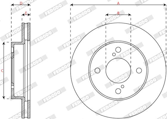 Ferodo Remschijf DDF2968C