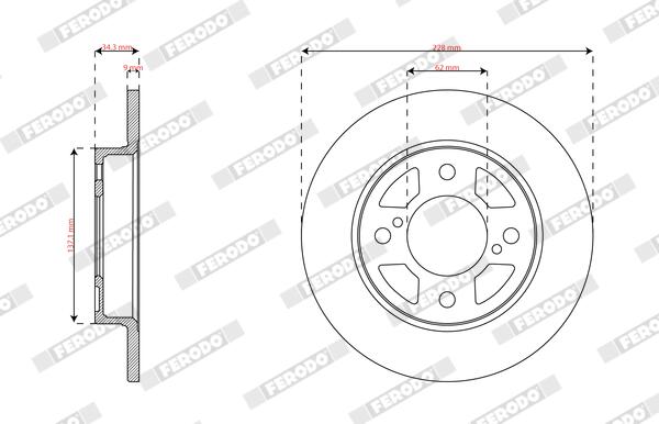 Ferodo Remschijf DDF2981C