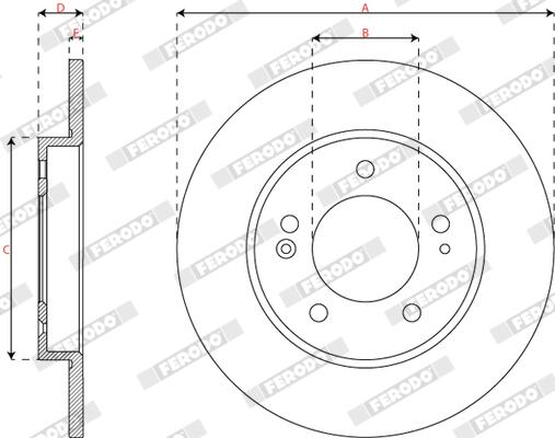 Ferodo Remschijf DDF2983C