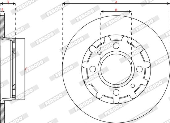Ferodo Remschijf DDF2985C