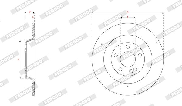 Ferodo Remschijf DDF3002C
