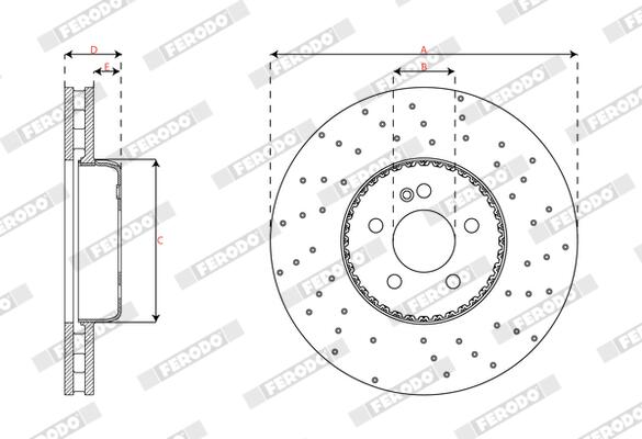Ferodo Remschijf DDF3060VC-1