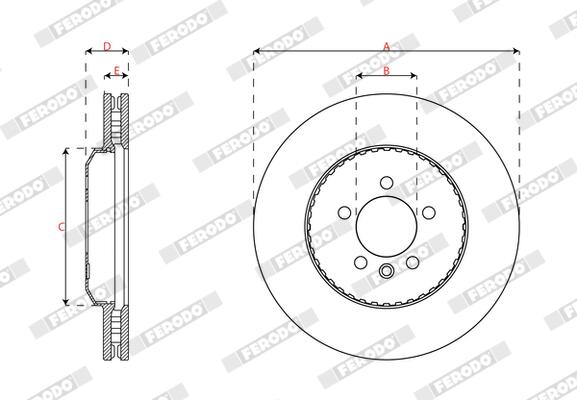 Ferodo Remschijf DDF3078VC-1