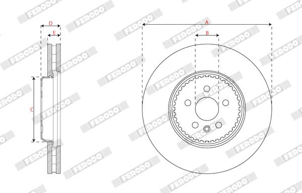Ferodo Remschijf DDF3079VC-1
