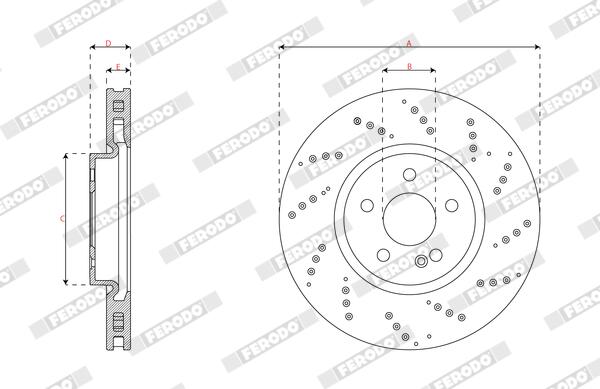 Ferodo Remschijf DDF3081C